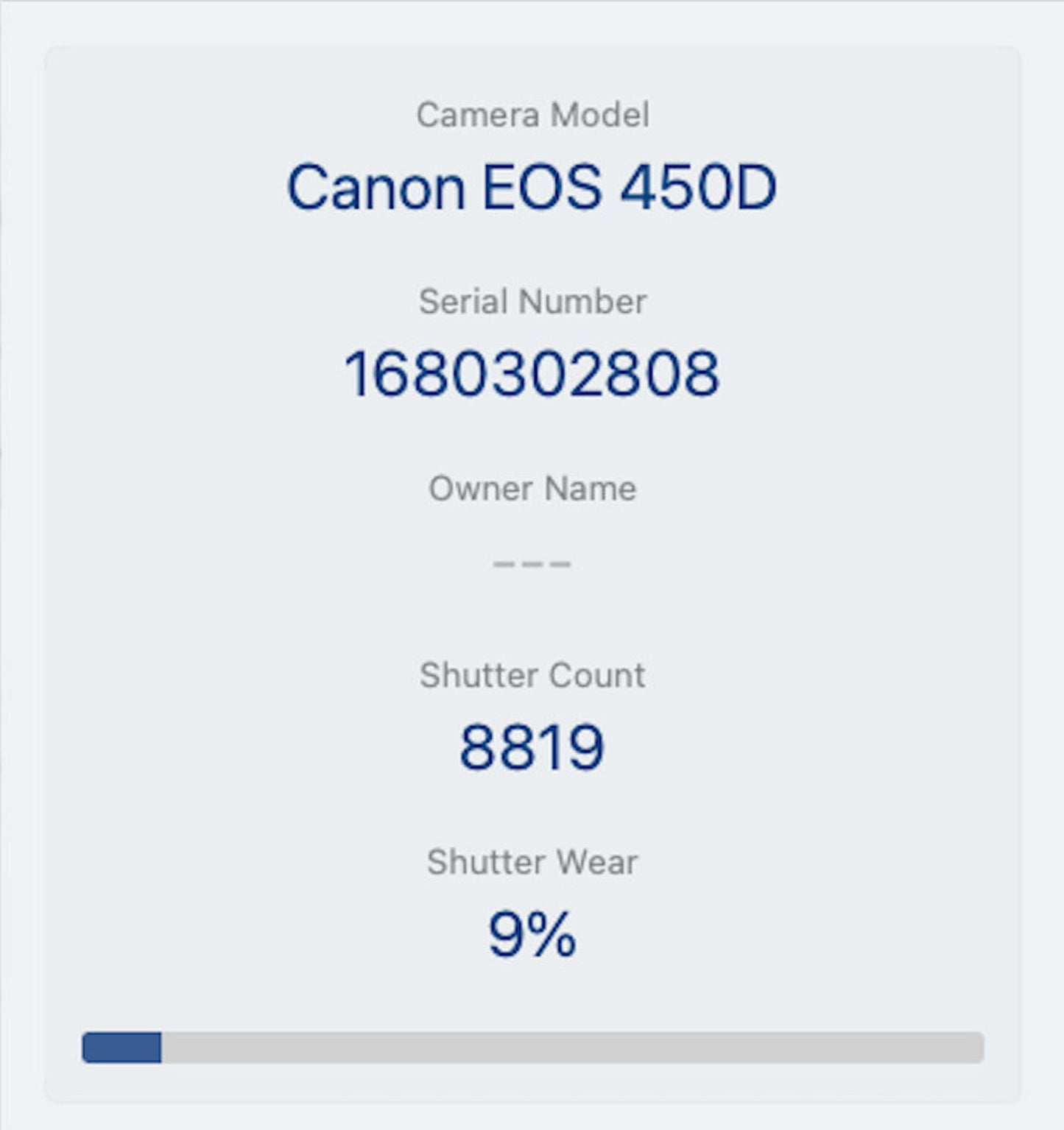 Canon 450D DSLR Camera 12.2MP with 18-55mm, Shutter Count 8819, Good REFURBISHED