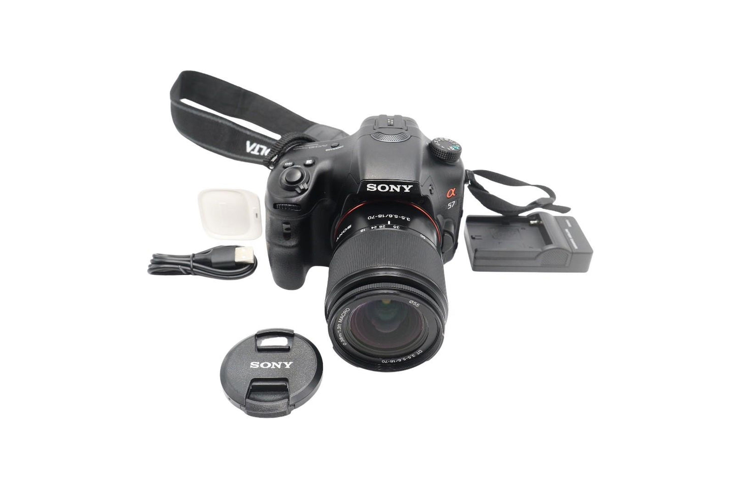Sony Alpha A57 Camera DSLR 16.1MP with 18-70mm, Shutter Count 20648, Good Cond.