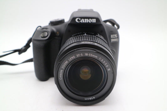 Canon 2000D DSLR Camera 24.1MP with 18-55mm, Shutter Count 302 REFURBISHED