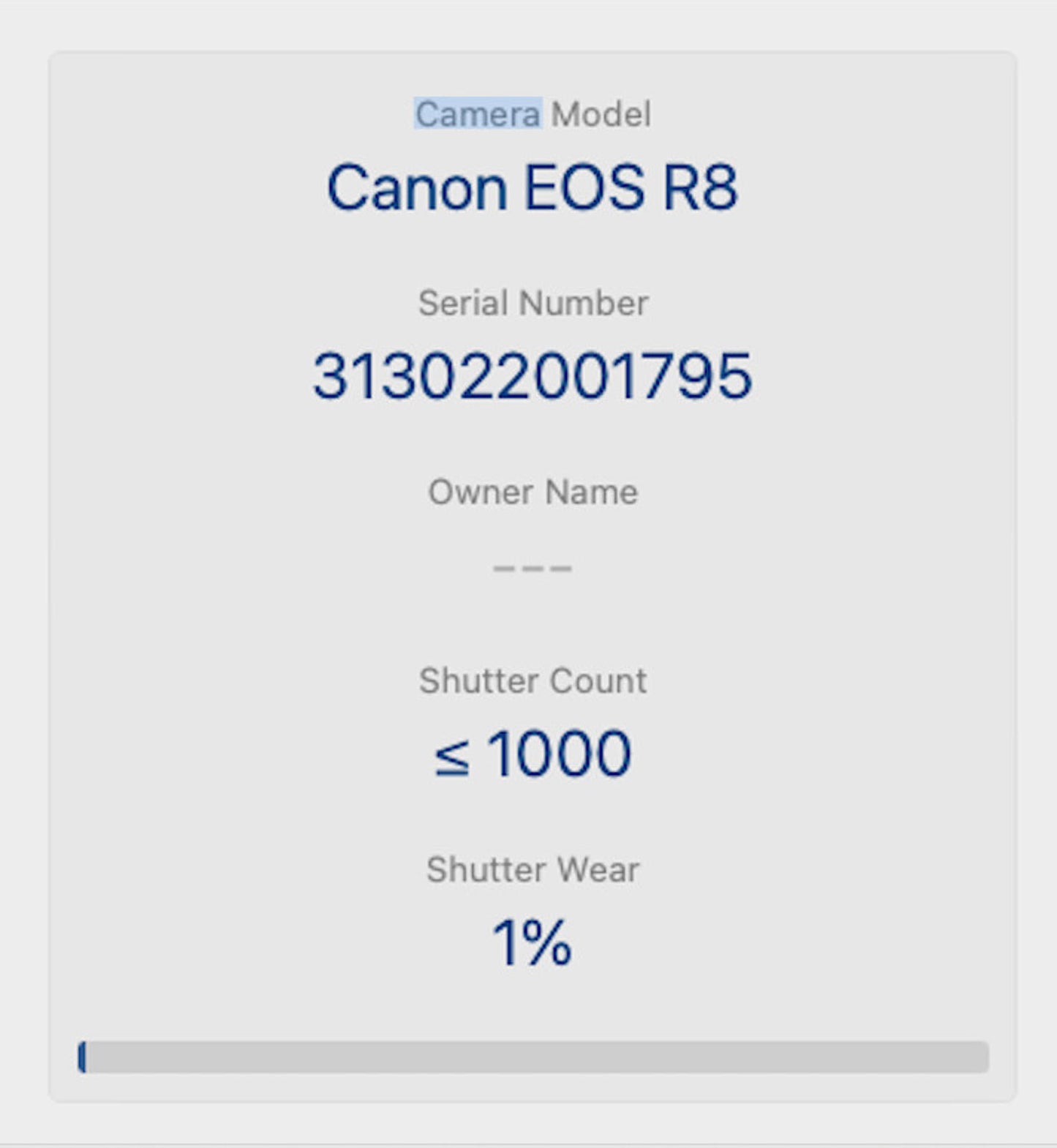 Canon EOS R8 Mirrorless Camera 24.2MP Body Only, Shutter Count 1%, REFURBISHED