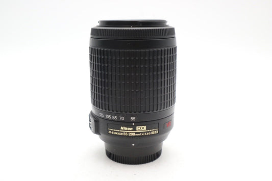 Nikon Nikkor 55-200mm Lens F/4-5.6 AF-S DX VR ED Stabilised, Good REFURBISHED
