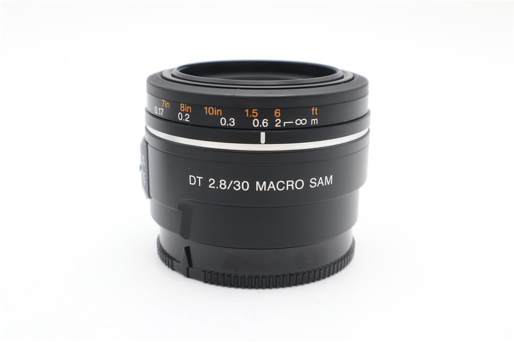 Sony 30mm Macro Lens f/2.8 SAM, Fixed, Very Sharp, Very Good REFURBISHED
