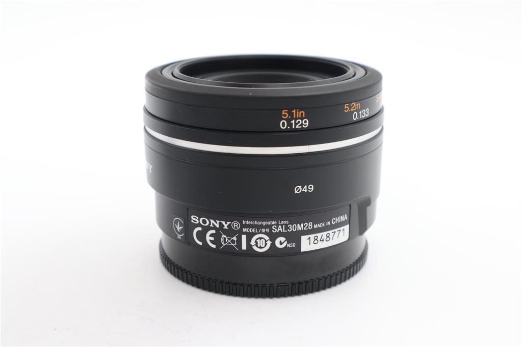 Sony 30mm Macro Lens f/2.8 SAM, Fixed, Very Sharp, Very Good REFURBISHED