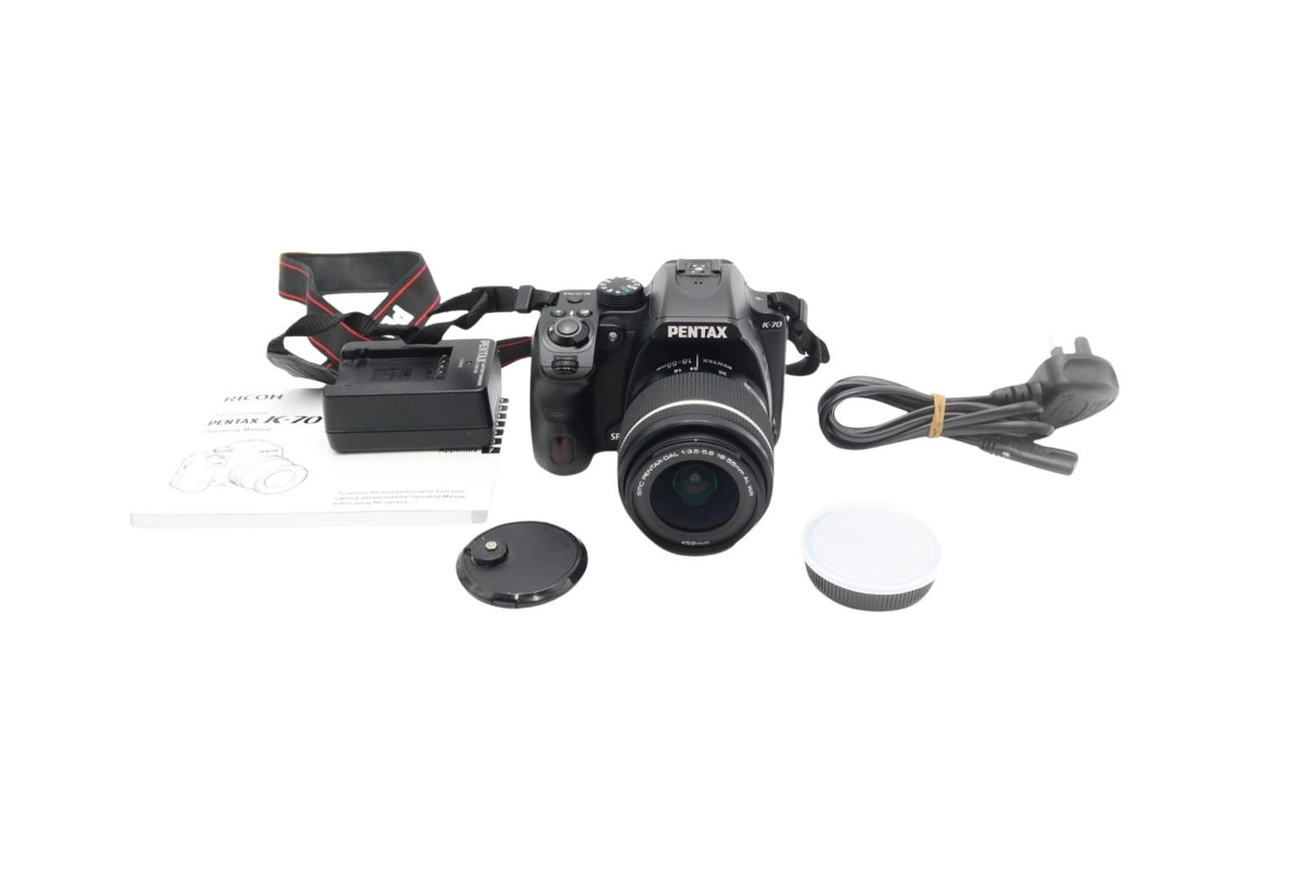 Pentax K-70 DSLR Camera 24.2MP with Pentax 18-55mm AL WR Lens, V.G. REFURBISHED