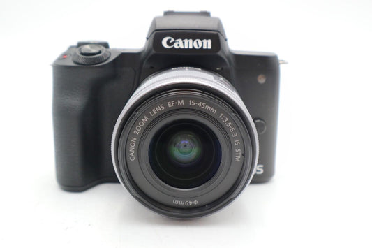 Canon EOS M50 24.0MP Camera kit with Canon 15-45mm STM Lens, 1 Year Warranty