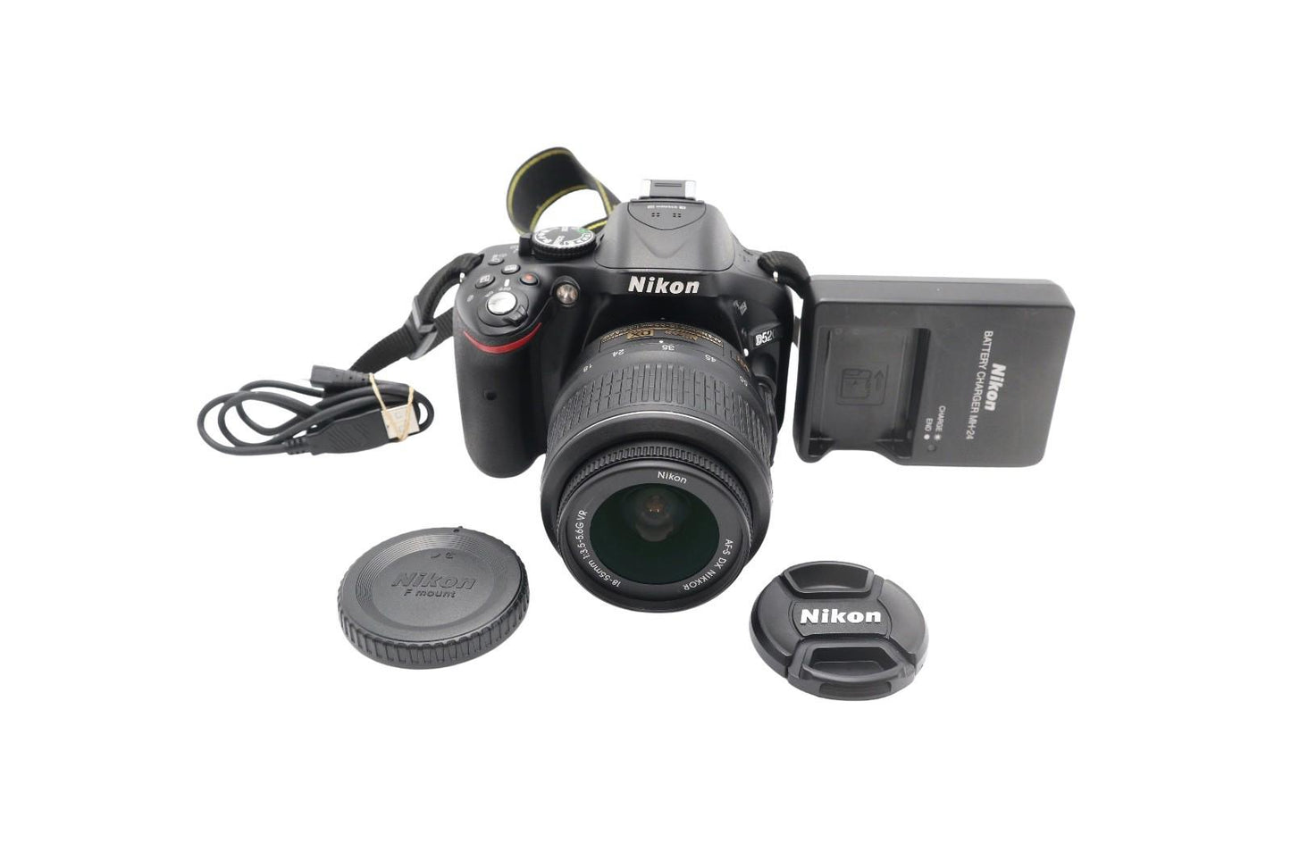 Nikon D5200 DSLR Camera 24.1MP with 18-55mm, Shutter Count 8402 V.G. REFURBISHED