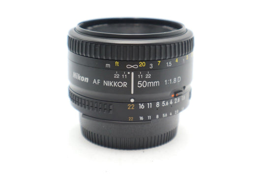 Nikon 50mm F1.8D Lens AF Nikkor Sharp Portrait, Fixed Prime, Good Condition
