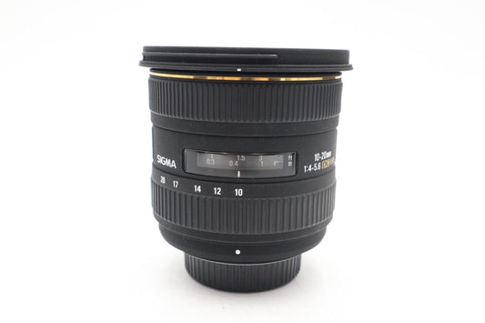 Sigma 10-20mm Lens F4-5.6 EX HSM DC AF Wide Angle for Nikon DX, Good REFURBISHED