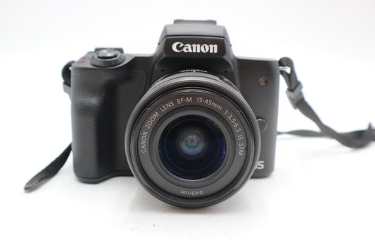 Canon M50 24MP Camera kit with 15-45mm STM Lens, S. Count 3000, 1 Year Warranty