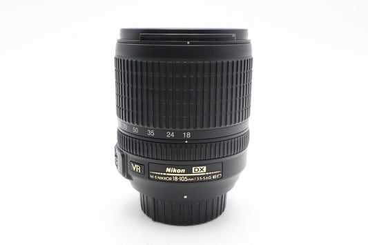 Nikon 18-105mm Lens F/3.5-5.6 G NIKKOR AF-S DX SWM VR ED IF, Good REFURBISHED