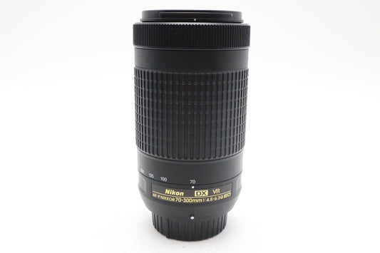 Nikon 70-300mm Telephoto Lens F/4.5-6.3 G ED DX VR, AF-P, Very Good REFURBISHED