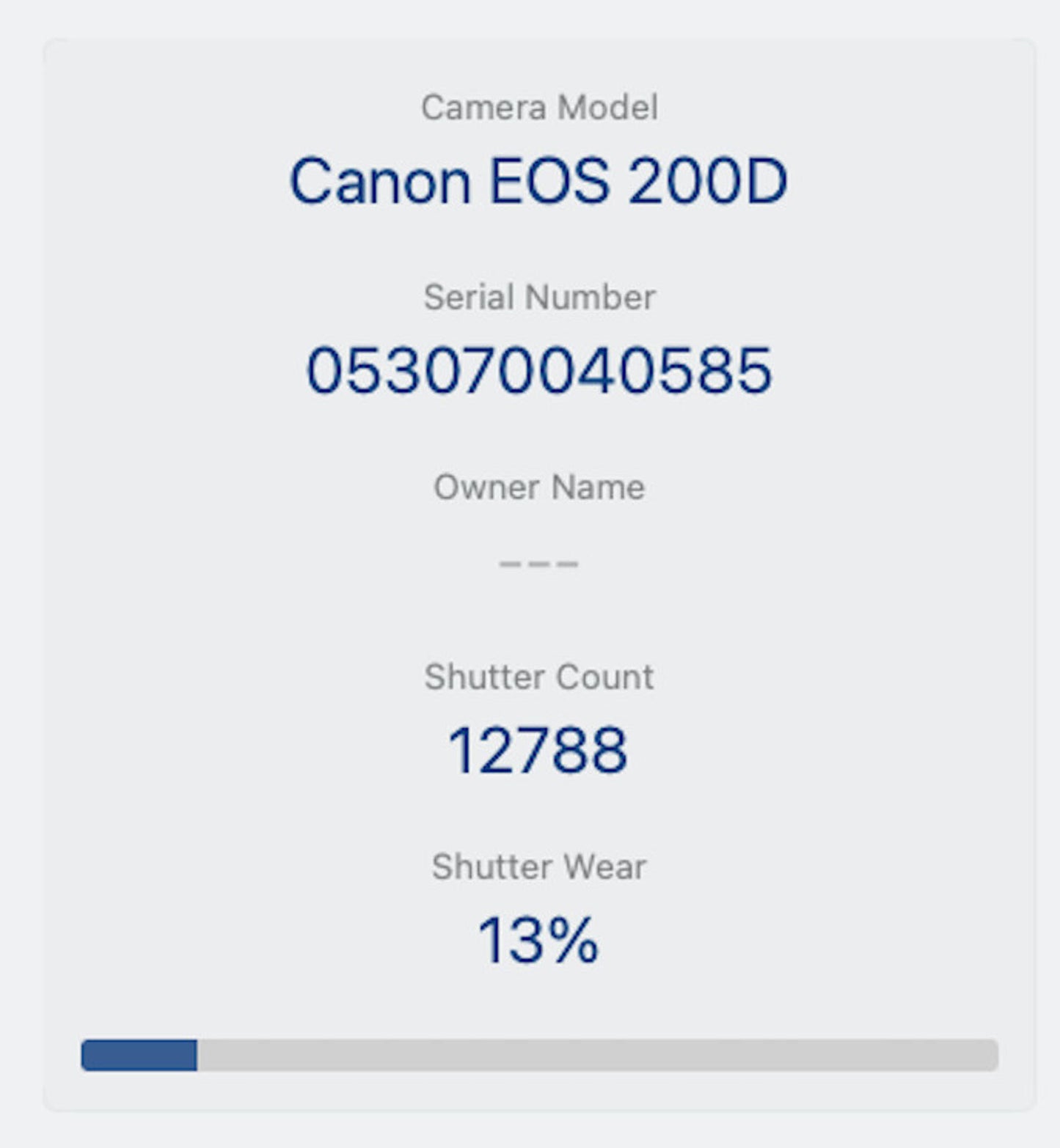 Canon 200D Camera DSLR 24.2MP Kit with 18-55mm, Shutter Count 12788, REFURBISHED