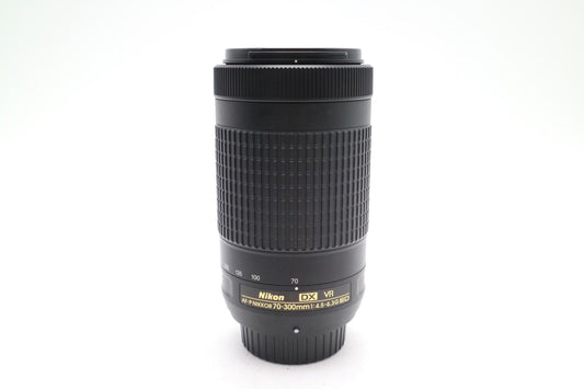 Nikon 70-300mm Telephoto Lens F/4.5-6.3 G ED DX VR, AF-P, Very Good REFURBISHED