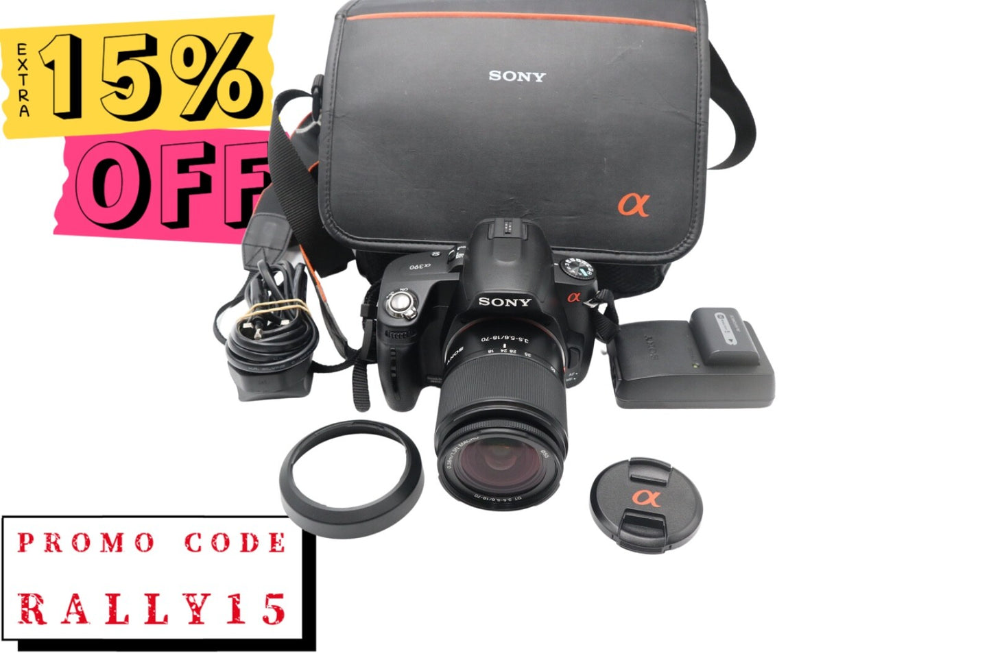 Sony A390 DSLR Camera 14.2MP with 18-70mm, Shutter Count 320, Good Condition