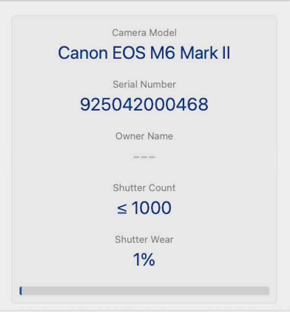 Canon EOS M6 Mark II Mirrorless Camera 32.5MP with 15-45mm, Shutter Count 1000