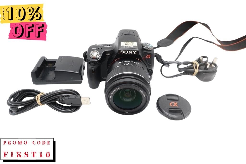 Sony A35 DSLR Camera 16.2MP with 18-55mm, Shutter Count 3052, Good Condition