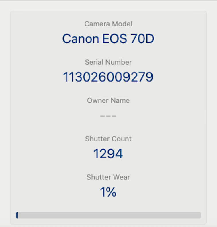 Canon 70D DSLR Camera 20.2MP with 18-55mm, Shutter Count 1294, V. Good Condition