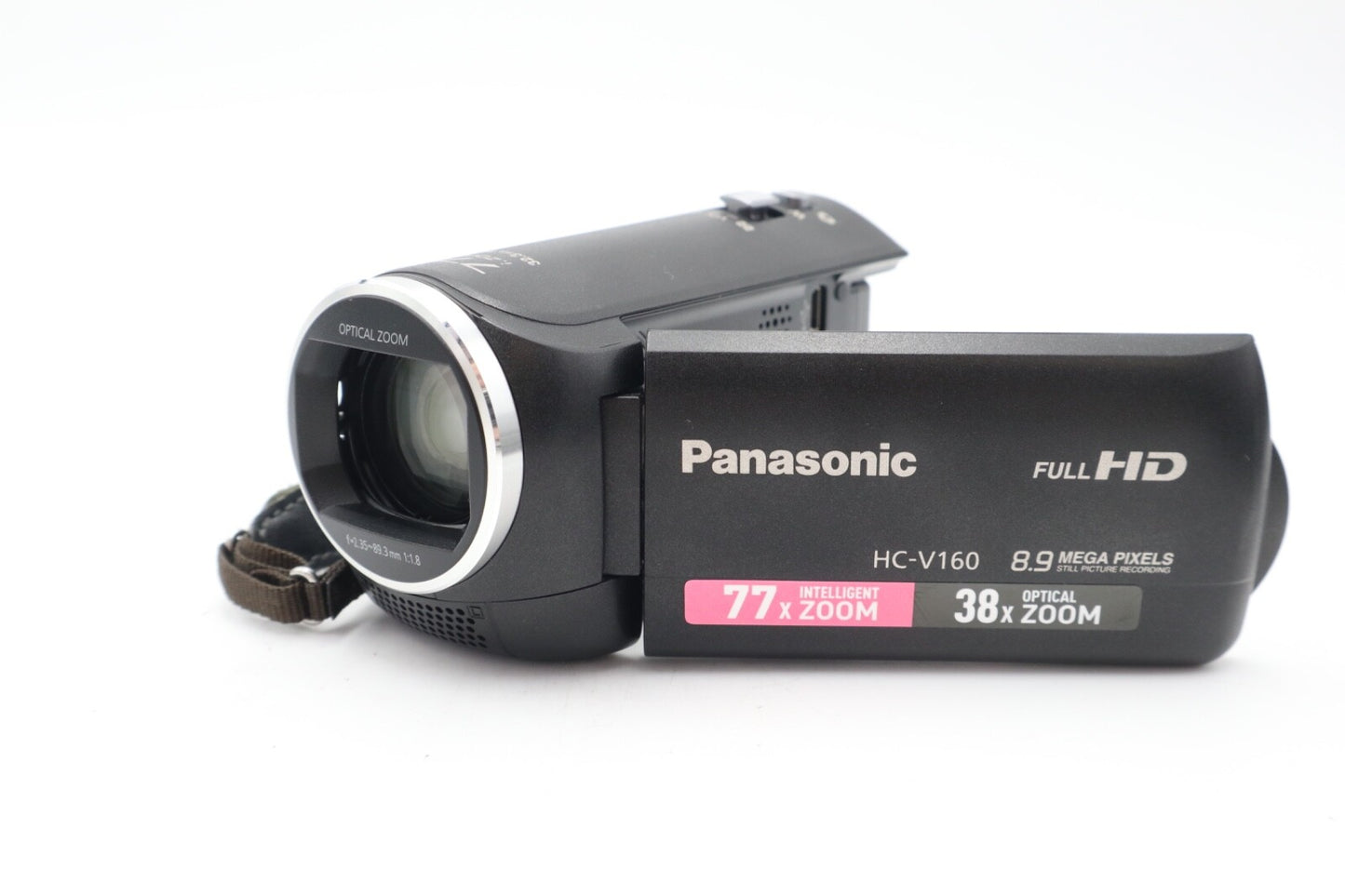 Panasonic HC-V160 Camcorder 8.9MP, 77xZoom, FULL HD, Stabilised, Very Good Cond.