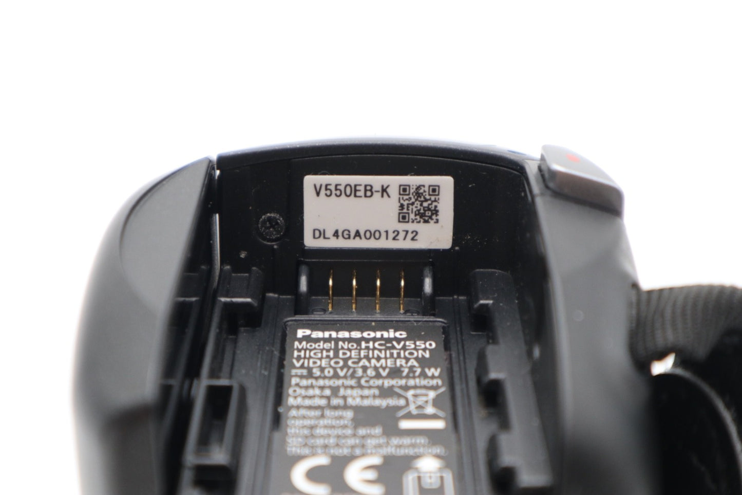 Panasonic HC-V550 Camcorder, FULL HD, 90x Zoom, Stabilised, Wi-Fi, V. Good Cond.