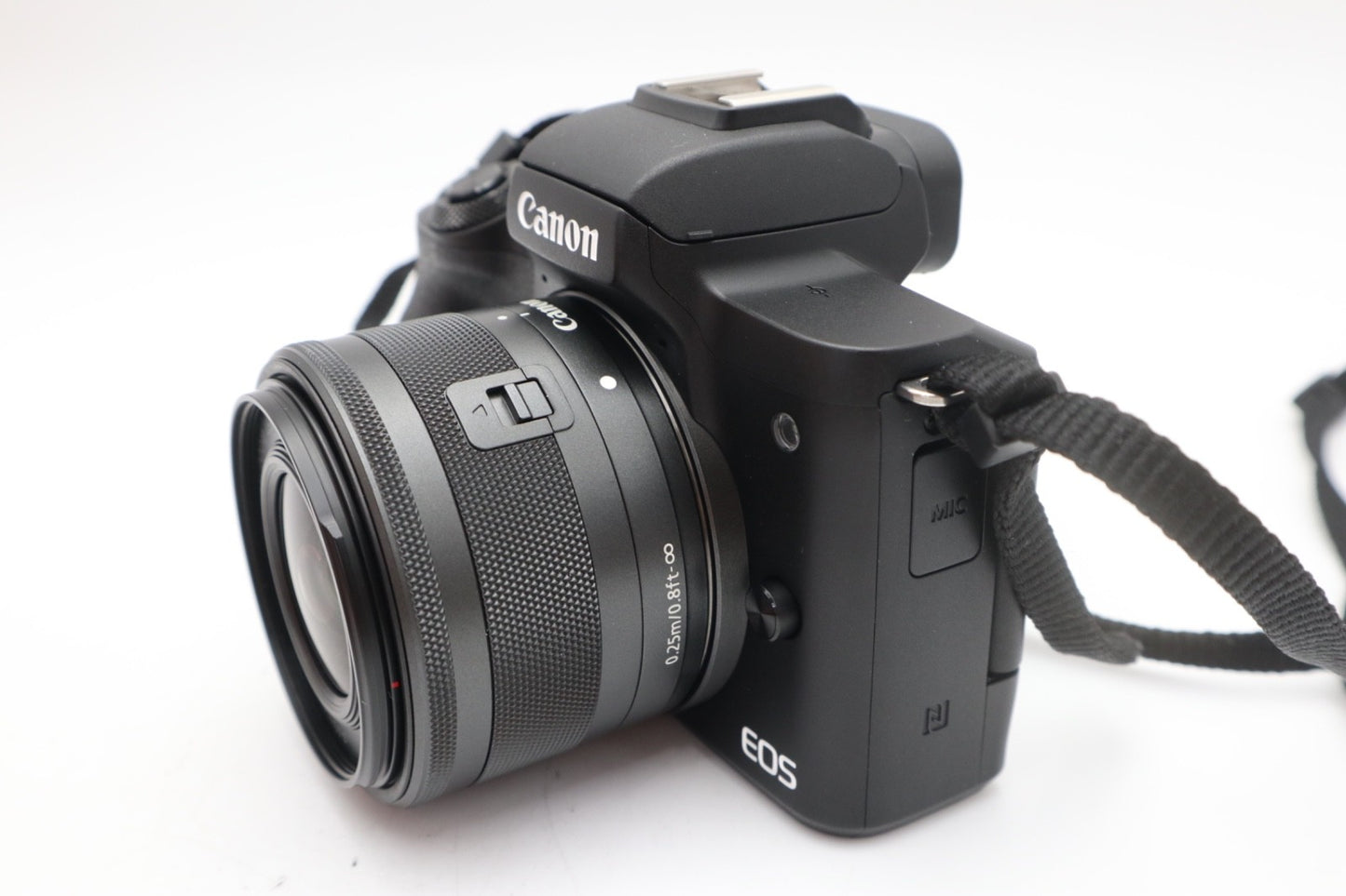 Canon M50 Camera 24MP with 15-45mm Lens, Under 1000 Shutter Count, V.G. REFURB.