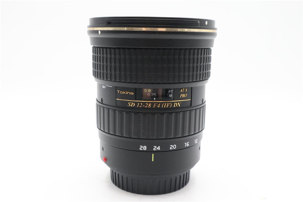 Tokina 12-28mm Wide-Angle Lens for Canon, f/4, DX AT-X Pro, Very Good Condition