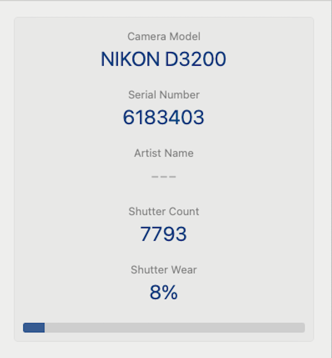 Nikon D3200 DSLR Camera 24.2MP with 18-55mm, Shutter Count 7793, Very Good Cond.