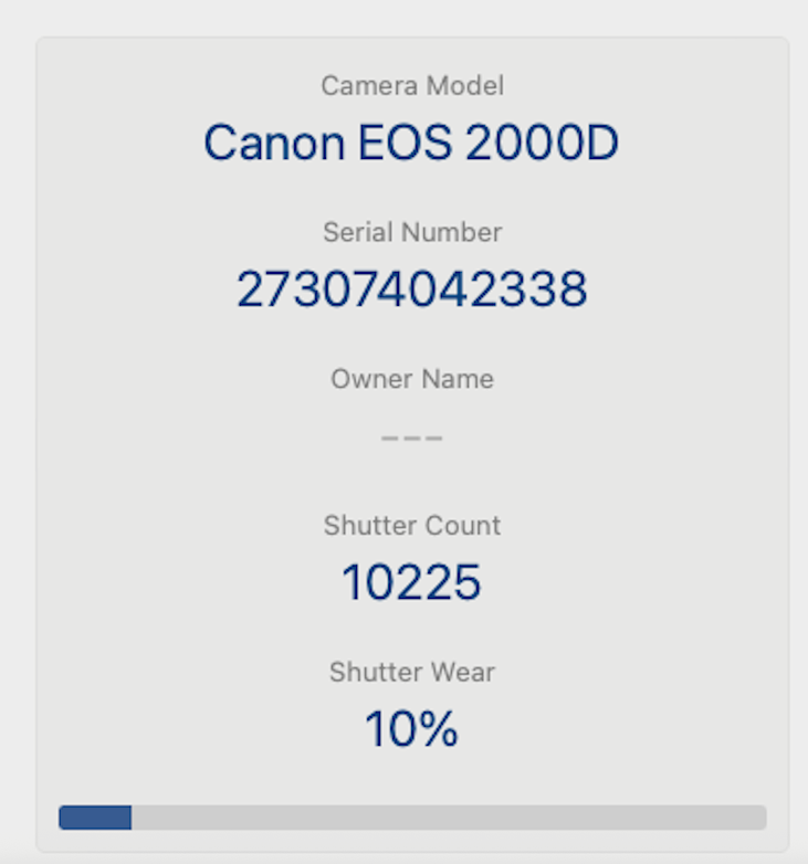 Canon 2000D DSLR Camera 24.1MP with 18-55mm, Shutter Count 10225, V. Good Cond.