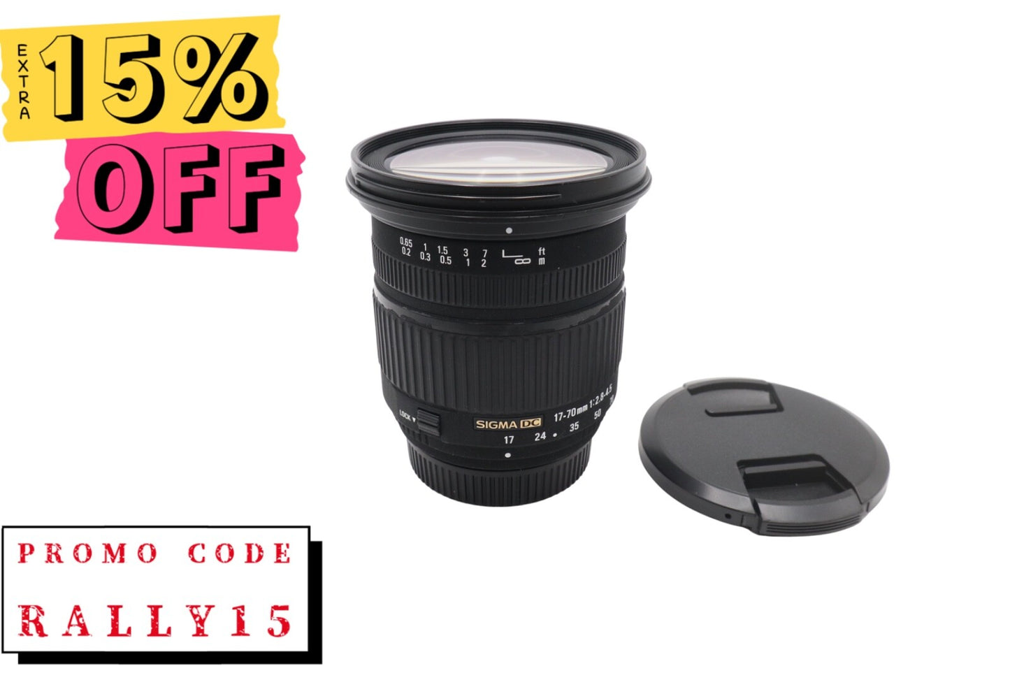 Sigma 17-70mm All-Around Lens f2.8-4.5 IF AF DC for Nikon, Good Condition