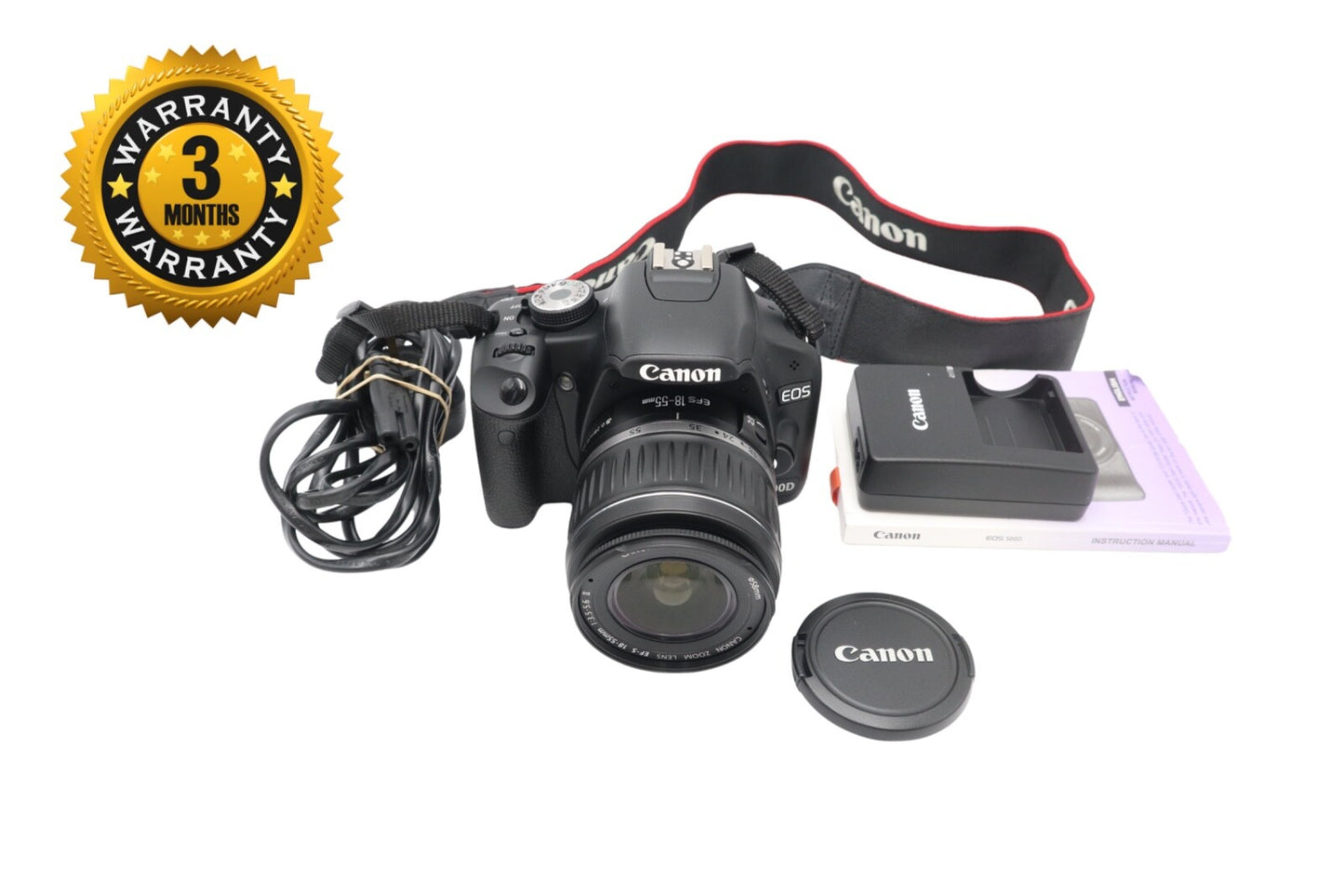 Canon 500D Camera DSLR 15.1MP with 18-55mm, Shutter Count 354, V. Good Condition