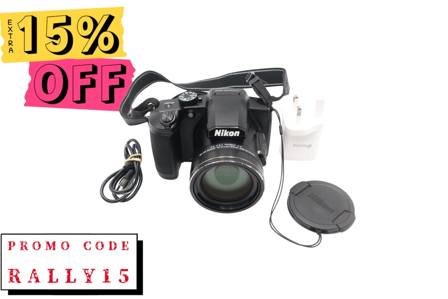 Nikon B600 Bridge Camera 16.0MP, 60x Zoom, Wi-Fi, FULL HD, Very Good Condition