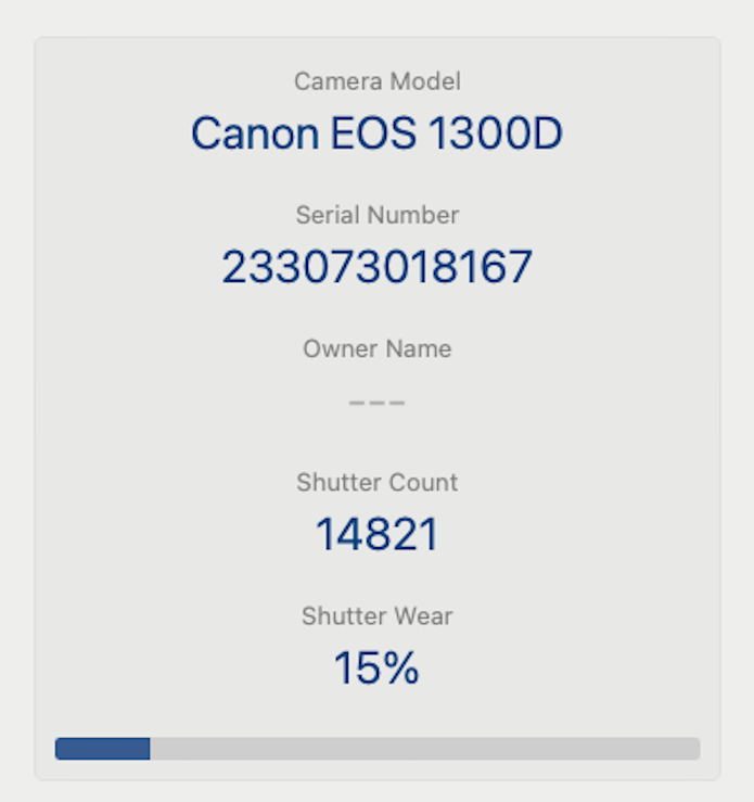 Canon EOS 1300D DSLR Camera 18.0MP with 18-55mm, Shutter Count 14821, V.G. Cond.