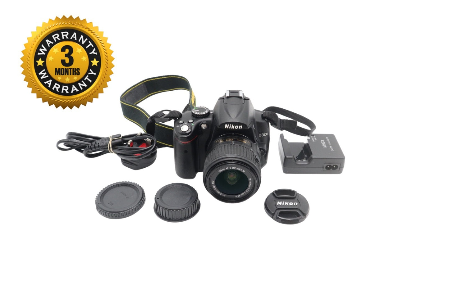 Nikon D5000 DSLR Camera 12.3MP with 18-55mm, Shutter Count 1476, VGood Condition