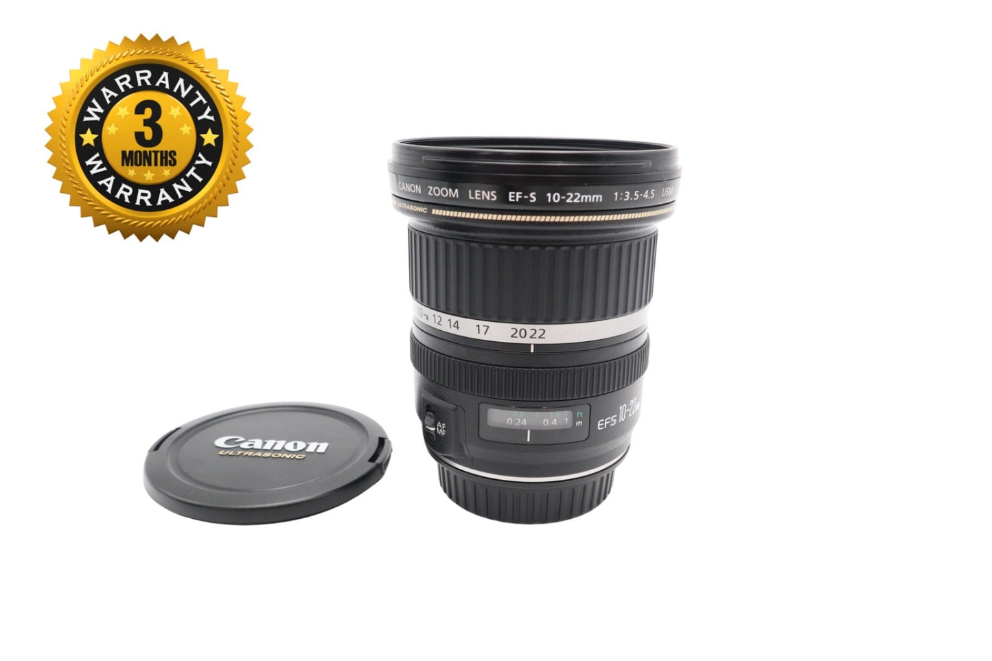 Canon 10-22mm Wide-Angle Lens f/3.5-4.5 USM, Ultra Sonic Motor, V.Good Condition