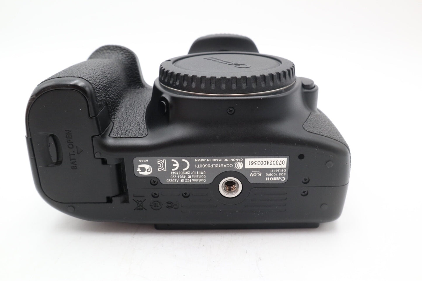 Canon 70D DSLR Camera 20.2MP Body Only, Shutter Count 4353, Very Good Condition
