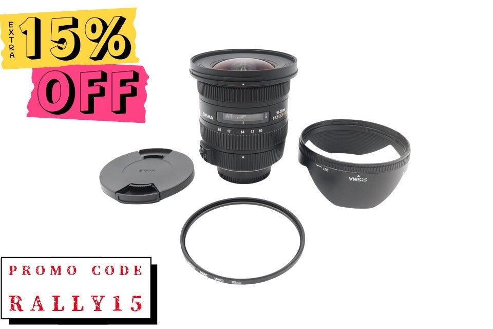 Sigma 10-20mm Lens f/3.5 EX HSM DC, Wide Angle Lens For Nikon, Very G. Condition