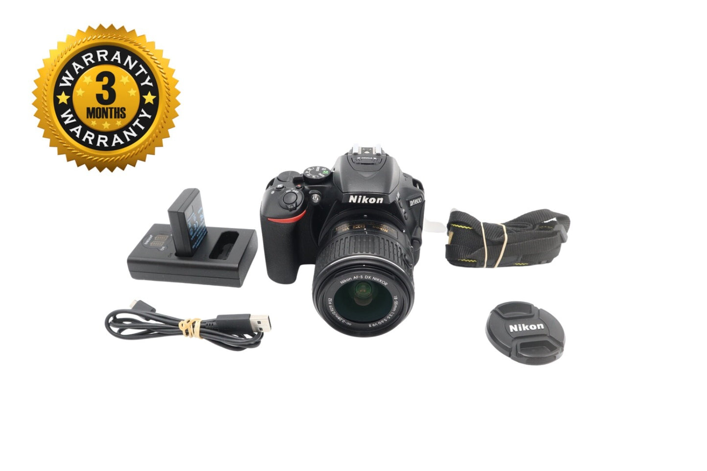 Nikon D5600 24MP Camera DSLR with 18-55mm, Shutter Count 5918, Very Good Cond.