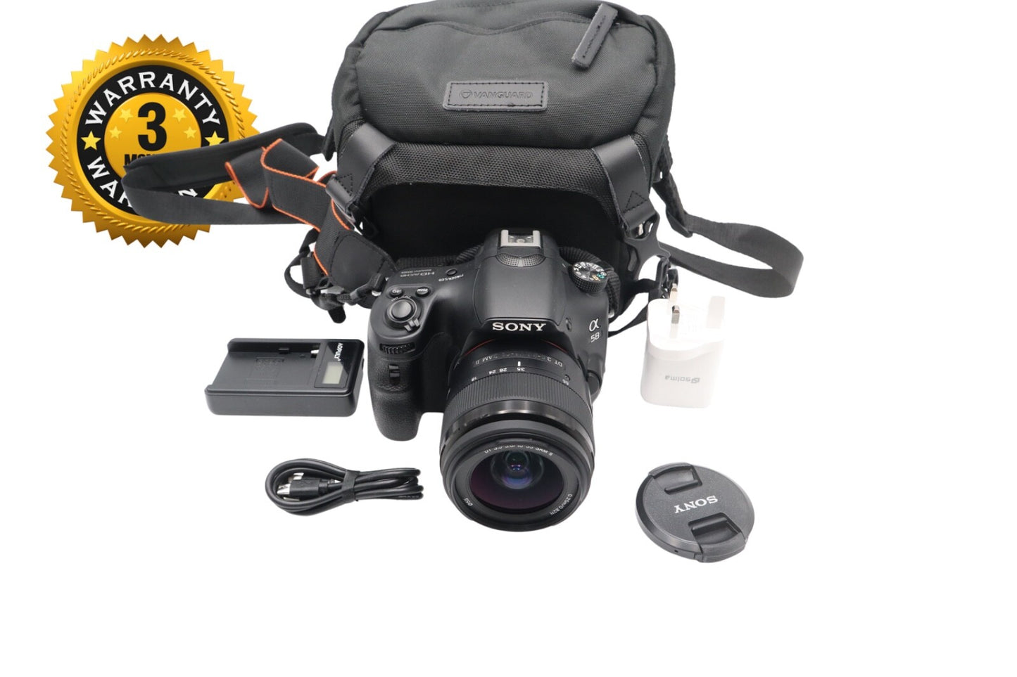 Sony A58 DSLR Camera 20.1MP with 18-55mm, Shutter Count 3134, V. Good Condition