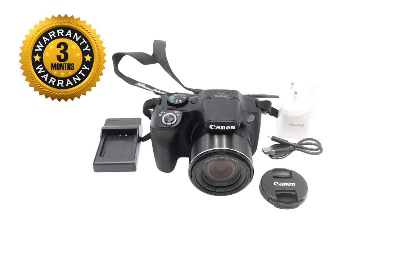 Canon SX540 HS Compact Camera 20.3MP, Wi-Fi, 50X Optical Zoom, V. Good Condition