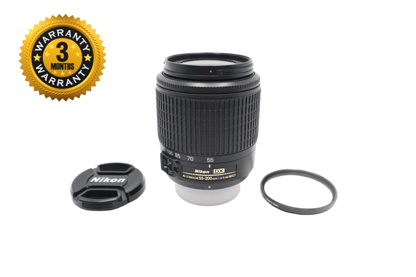 Nikon 55-200mm Telephoto Lens f/4.0-5.6G AF-S ED DX, Zoom, Very Good Condition
