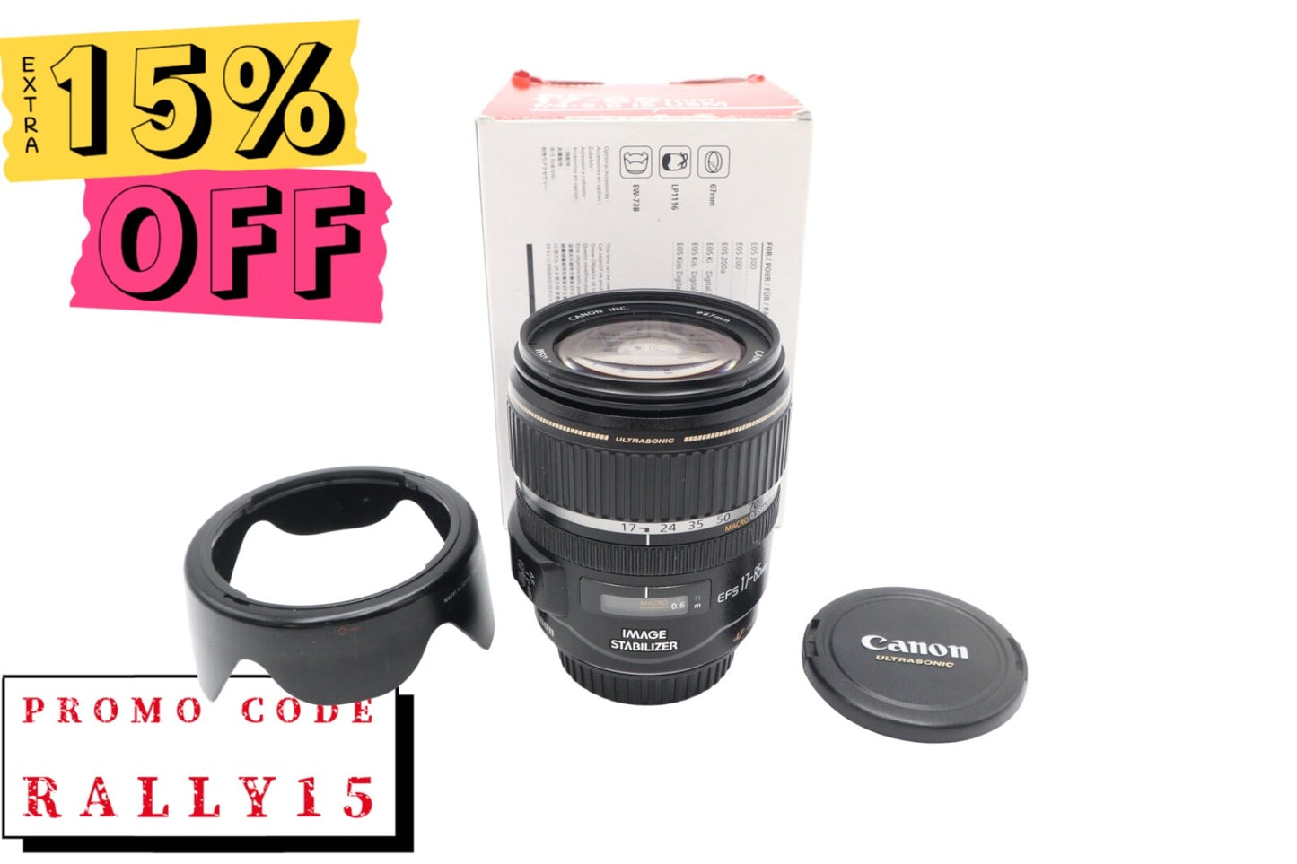 Canon 17-85mm All-Around Lens f/4.0-5.6 EF-S IS USM, Good Condition