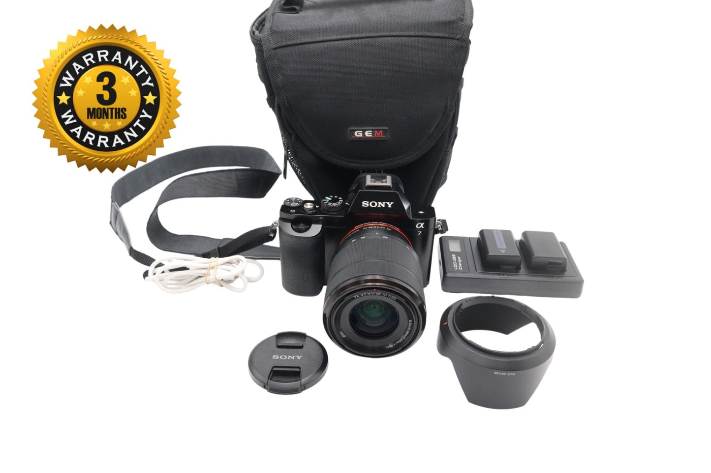 Sony Alpha A7 Mirrorless Camera 24.3MP with 28-70mm Kit Lens, Shutter Count 6518