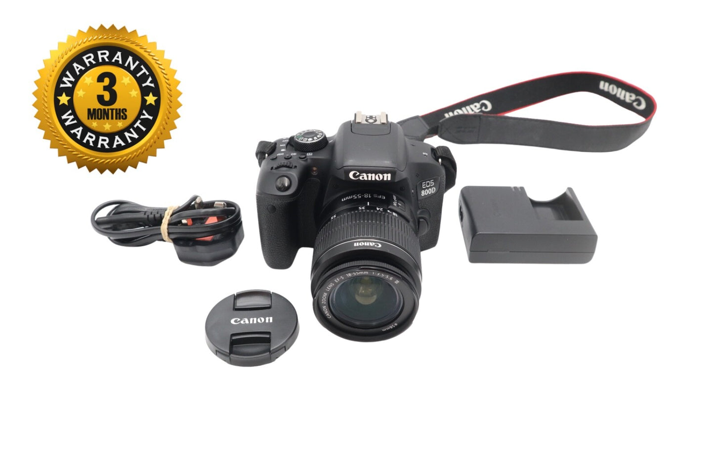 Canon 800D Camera DSLR 24.2MP with 18-55mm, Shutter Count 3856, Good Condition
