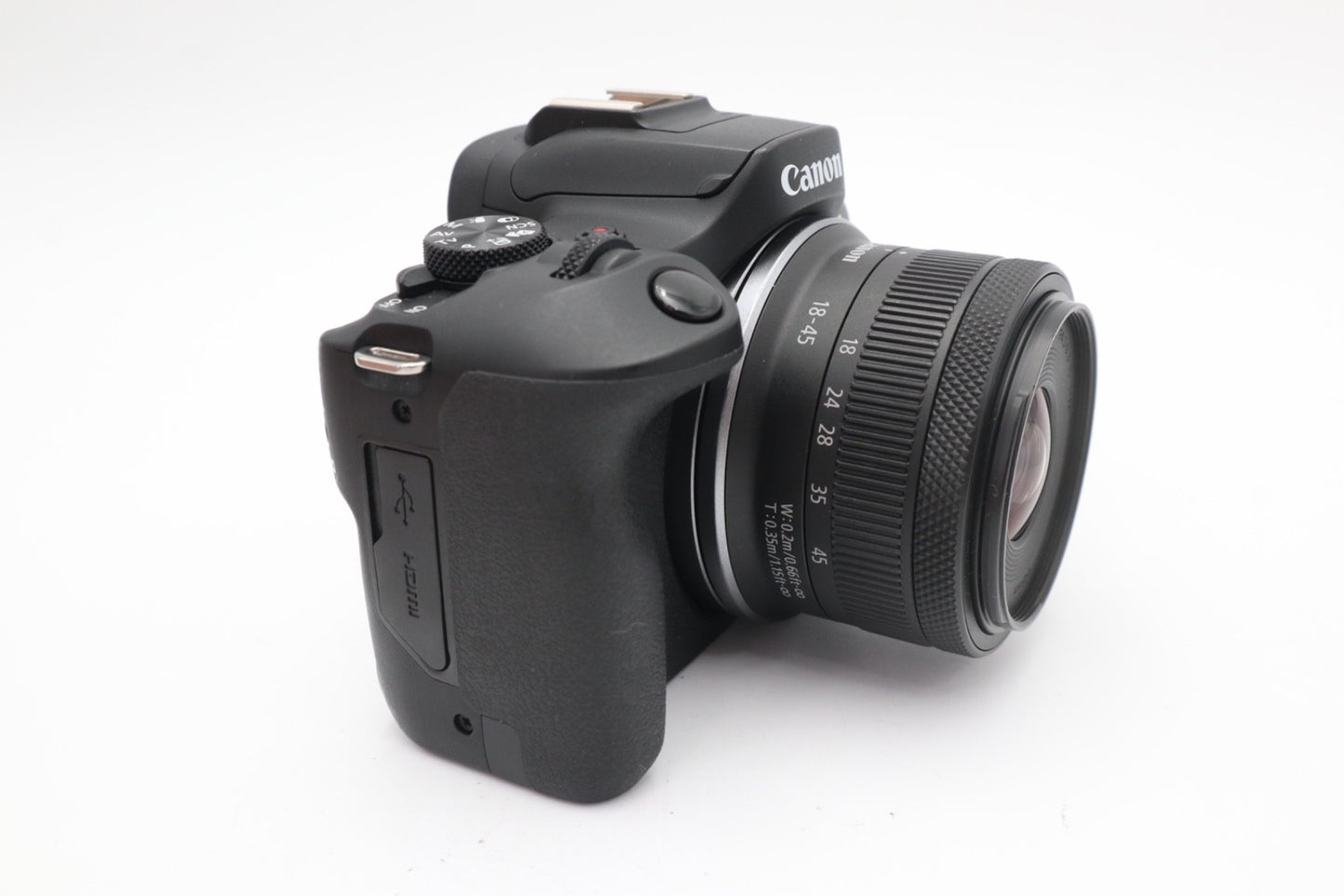 Canon EOS R100 Mirrorless Camera 24.1MP with 18-45mm IS Lens, Shutter Count 2000