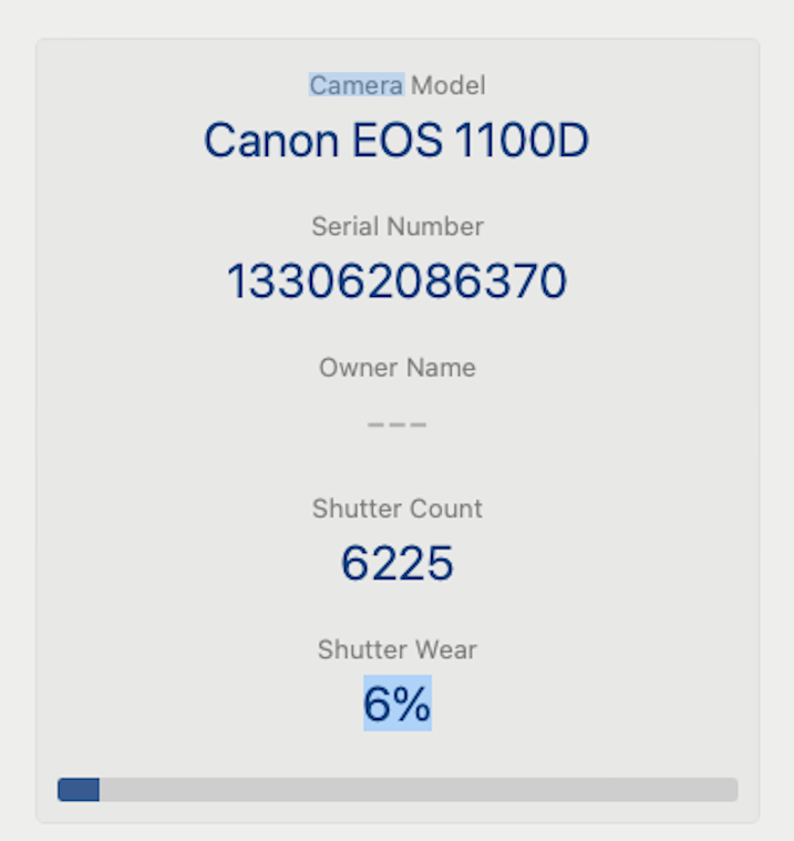 Canon 1100D DSLR Camera Kit with 18-55mm, Shutter Count 6225, V. Good Condition