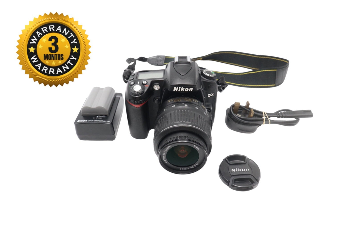 Nikon D90 DSLR Camera 12.3MP with 18-55mm, Shutter Count 14032, Good Condition