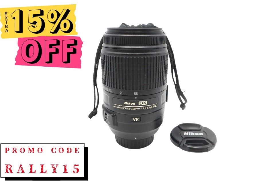 Nikon Nikkor AF-S 55-300mm VR F4.5-5.6 DX G SWM ED Stabilised Lens, Good Cond.