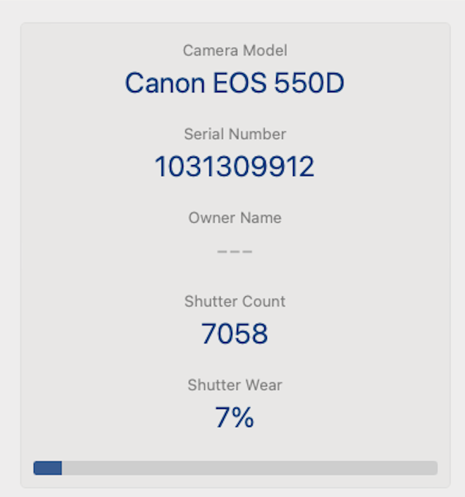 Canon 550D DSLR Camera 18.0MP with 18-55mm, Shutter Count 7058, V.Good Condition