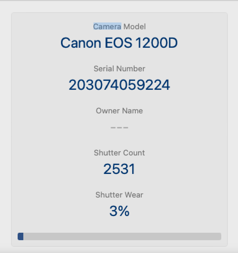 Canon 1200D Camera EOS DSLR 18MP Kit with Canon 18-55mm Lens, Shutter Count 2531