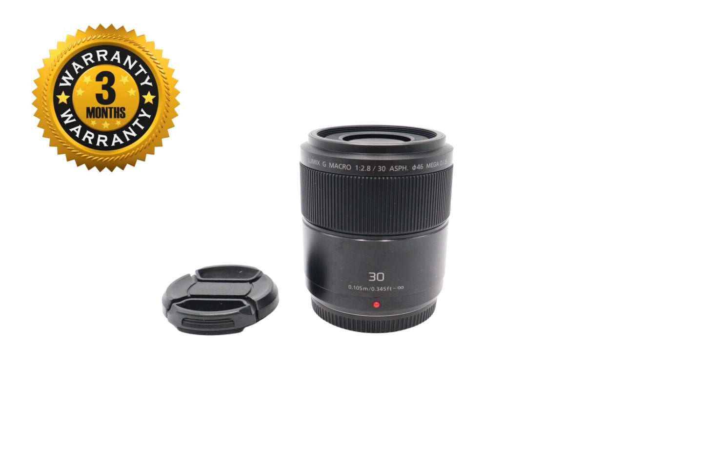 Panasonic Lumix 30mm Lens F2.8 Mega O.I.S. Macro Lens, Good Condition