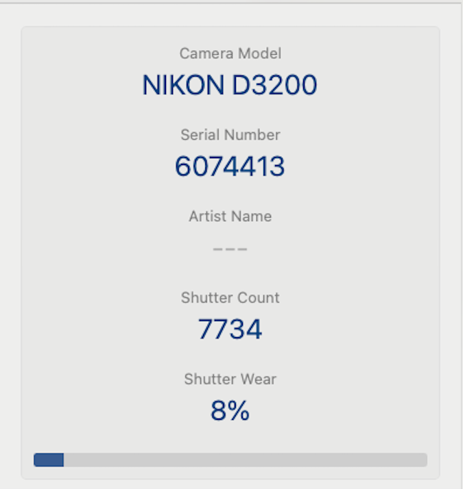 Nikon D3200 DSLR Camera 24.2MP with 18-55mm, Shutter Count 7732, Very Good Cond.